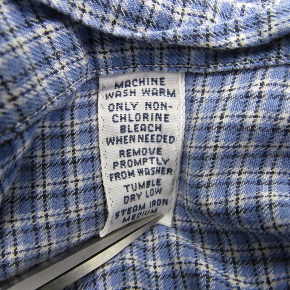 Ralph Lauren Mens Shirt Sz 17/35 Blue Plaid Button - Picture 11 of 11